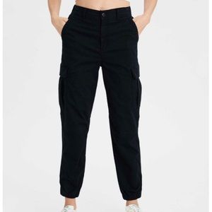 American Eagle Outfitters Black Cargo Joggers